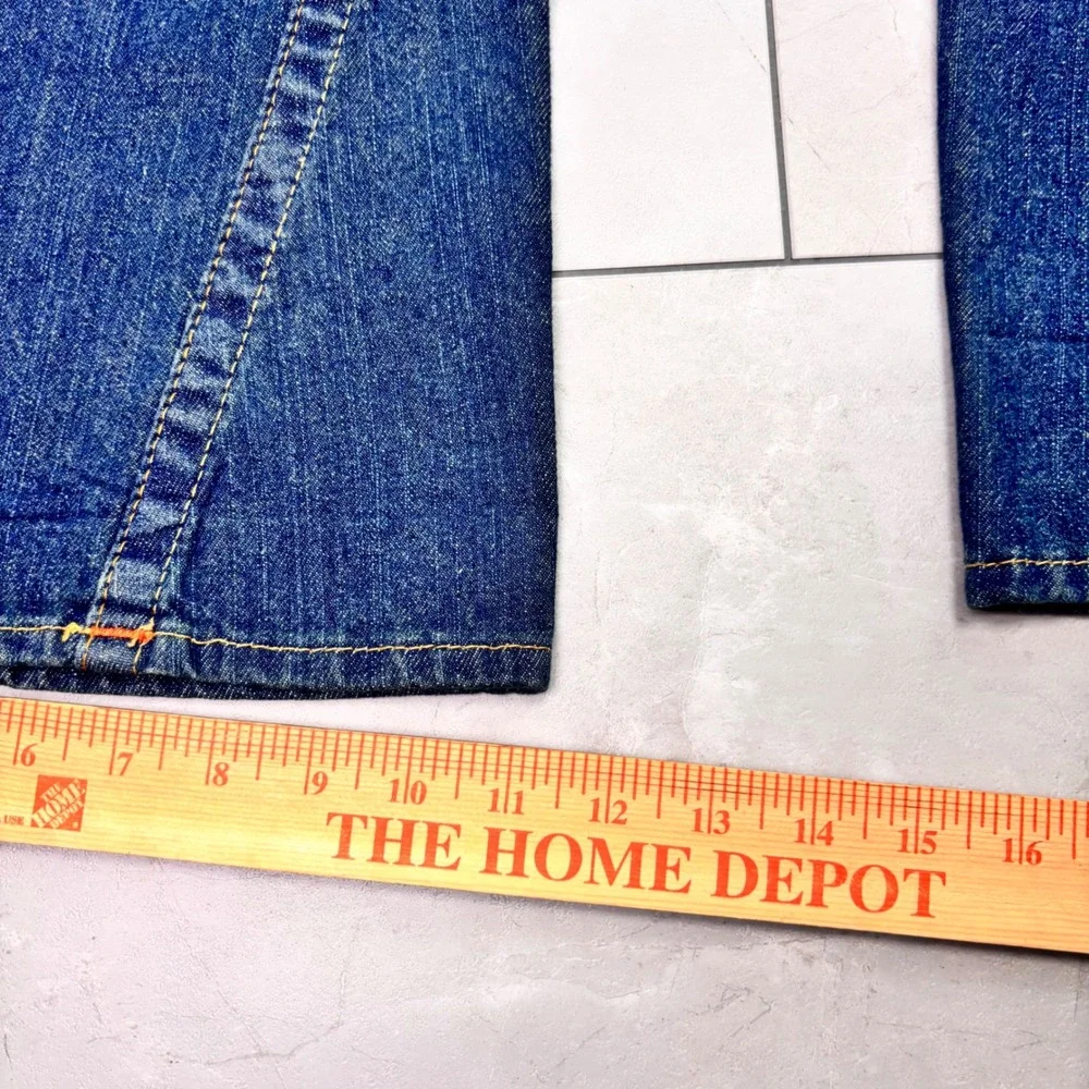True Religion Joey World Tour Jeans 34 Made USA Flare Distressed Y2K Denim